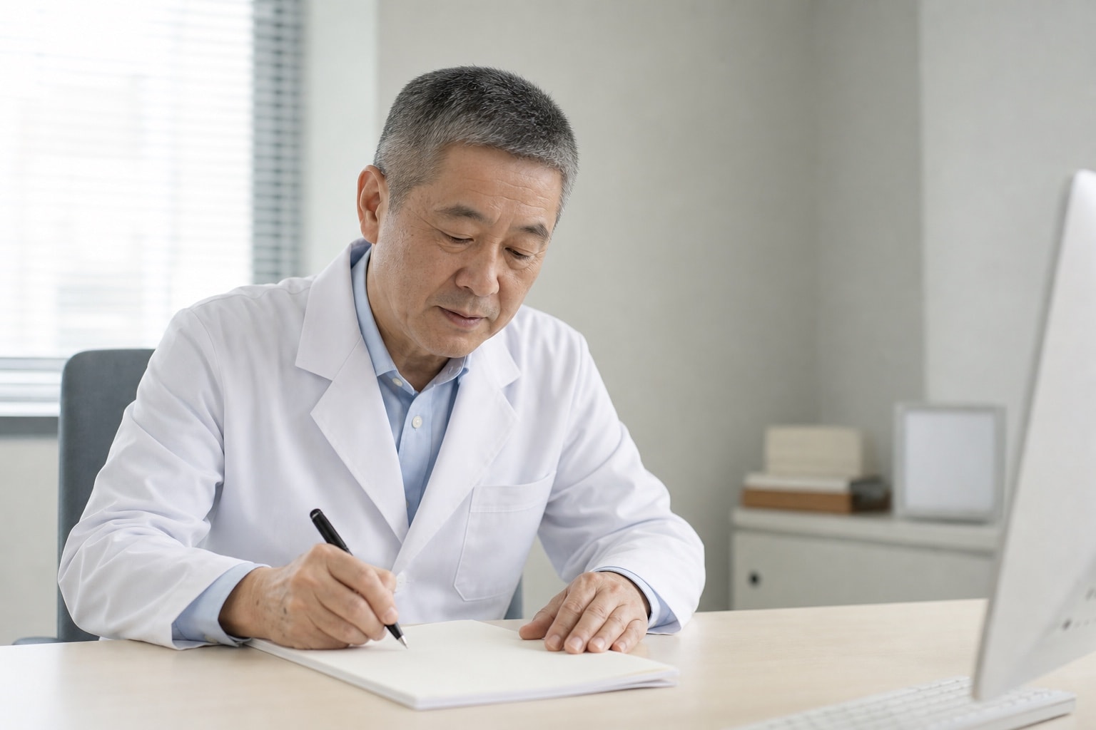 Illustrative editorial scene, not Navelia staff, a real patient, or hospital identity